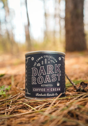 Ambush Candle Co. - Dark Roast | Coffee + Cream 8oz Soy Candle - Bawston & Tucker -
