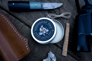 Ambush Candle Co. - Woodsman Wax | Leather & Gear - 2oz Protective Paste - Bawston & Tucker -