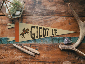 Benoit's Design Co. - Giddy Up Felt Pennant - Bawston & Tucker -