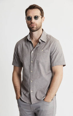 JACHS NY - Soft Touch Oxford SS Shirt - Bawston & Tucker -
