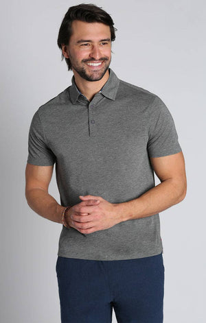 JACHS NY - Stretch Poly Viscose Soft Polo - Bawston & Tucker -