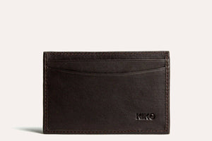 Kiko Leather - Brown Classic Card Case - Bawston & Tucker -