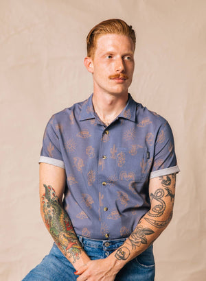 Pyknic - Adios Burritos Casual Button Down Shirt Men & Women - Bawston & Tucker -