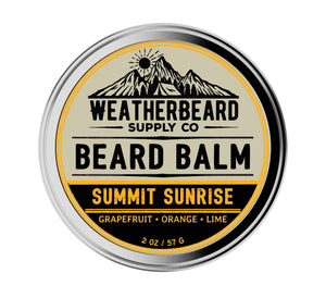 Weatherbeard | Beard Oils, Balms, Butters, & Cologne For Men - Summit Sunrise Beard Balm - Grapefruit, Orange, Lime - Bawston & Tucker -