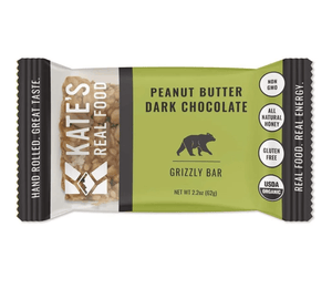 Kate's Real Food "Grizzly" Peanut Butter Dark Chocolate Bar - B&T Pantry - Bawston & Tucker - Granola Bars