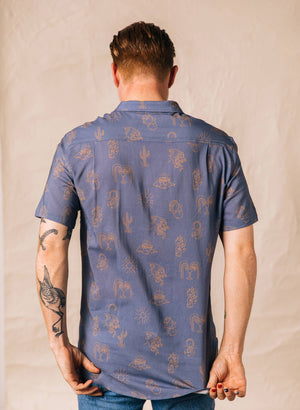 Pyknic - Adios Burritos Casual Button Down Shirt Men & Women