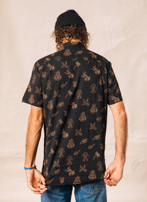 Pyknic - Spicy Noods Casual Button Down Shirt UNISEX