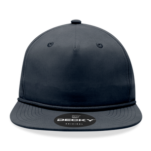 The Park Wholesale - Decky 6032 - Classic Rope Cap, 5 Panel Flat Bill Hat, Snapback