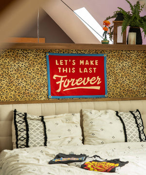 Oxford Pennant - Let's Make This Last Forever Camp Flag • blink-182 x Oxford Pennant