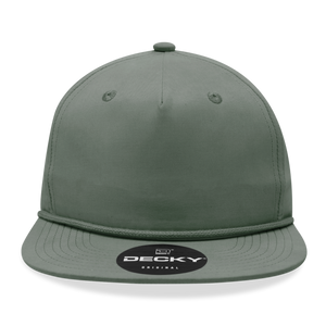 The Park Wholesale - Decky 6032 - Classic Rope Cap, 5 Panel Flat Bill Hat, Snapback