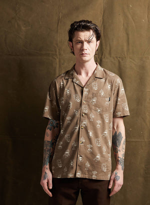 Pyknic - Desert Donuts Casual Button Up Shirt Men Women Western
