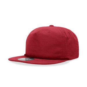 The Park Wholesale - Decky 6032 - Classic Rope Cap, 5 Panel Flat Bill Hat, Snapback