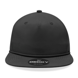 The Park Wholesale - Decky 6032 - Classic Rope Cap, 5 Panel Flat Bill Hat, Snapback