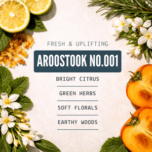 Aroostook Solid Cologne Citrus, green earthy, woods
