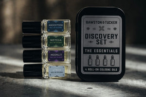 Collection of roll-on cologne samples set