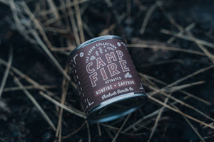 Ambush Candle Co. - Campfire | Bonfire + Saffron 8oz Soy Candle - Bawston & Tucker - 