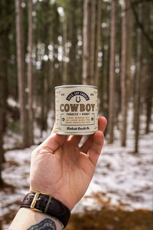 Ambush Candle Co. - Cowboy | Tobacco + Honey 8oz Soy Candle - Bawston & Tucker - 
