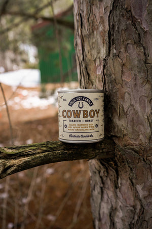 Ambush Candle Co. - Cowboy | Tobacco + Honey 8oz Soy Candle - Bawston & Tucker - 