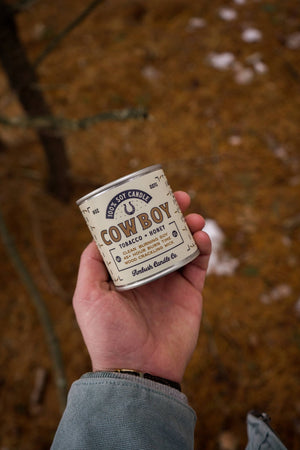 Ambush Candle Co. - Cowboy | Tobacco + Honey 8oz Soy Candle - Bawston & Tucker - 