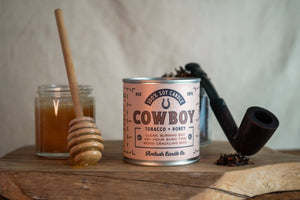 Ambush Candle Co. - Cowboy | Tobacco + Honey 8oz Soy Candle - Bawston & Tucker - 