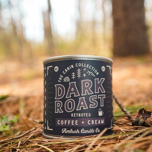 Ambush Candle Co. - Dark Roast | Coffee + Cream 8oz Soy Candle - Bawston & Tucker - 