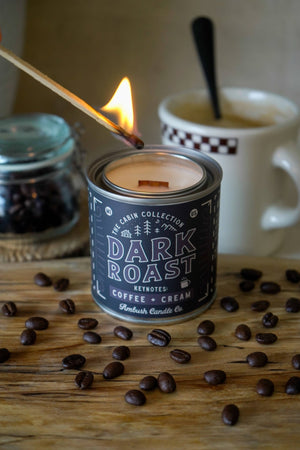 Ambush Candle Co. - Dark Roast | Coffee + Cream 8oz Soy Candle - Bawston & Tucker - 