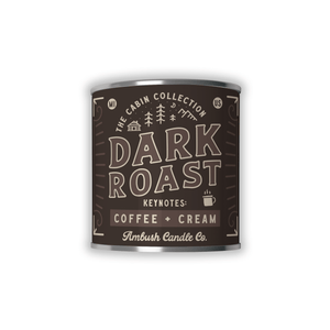 Ambush Candle Co. - Dark Roast | Coffee + Cream 8oz Soy Candle - Bawston & Tucker - 