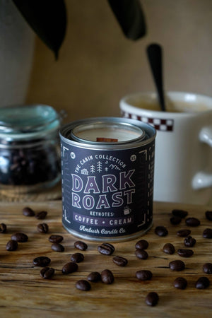 Ambush Candle Co. - Dark Roast | Coffee + Cream 8oz Soy Candle - Bawston & Tucker - 