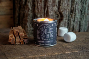 Ambush Candle Co. - Folklore | S'mores + Embers 8oz Soy Candle - Bawston & Tucker - 