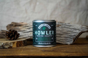 Ambush Candle Co. - Howler | White Pine + Eucalyptus 8oz Soy Candle - Bawston & Tucker - 