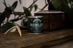 Ambush Candle Co. - Howler | White Pine + Eucalyptus 8oz Soy Candle - Bawston & Tucker - 