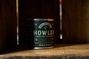 Ambush Candle Co. - Howler | White Pine + Eucalyptus 8oz Soy Candle - Bawston & Tucker - 