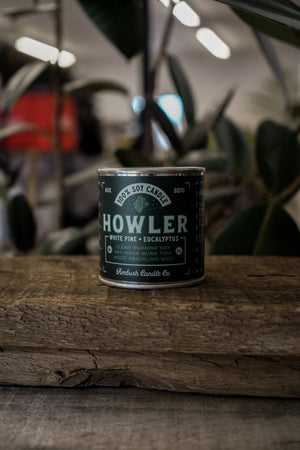 Ambush Candle Co. - Howler | White Pine + Eucalyptus 8oz Soy Candle - Bawston & Tucker - 