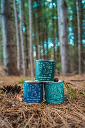 Ambush Candle Co. - In The Pines | Evergreen + Cypress 8oz Soy Candle - Bawston & Tucker - 