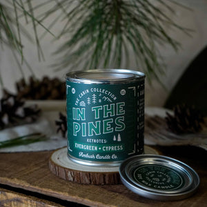 Ambush Candle Co. - In The Pines | Evergreen + Cypress 8oz Soy Candle - Bawston & Tucker - 