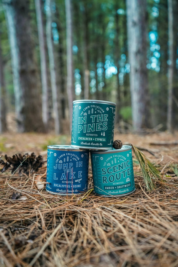 Ambush Candle Co. - Jump In The Lake | Eucalyptus + Ozone 8oz Soy Candle - Bawston & Tucker - 