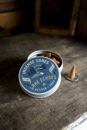 Ambush Candle Co. - Lake Echoes | Vetiver + Sage Incense - Bawston & Tucker - 