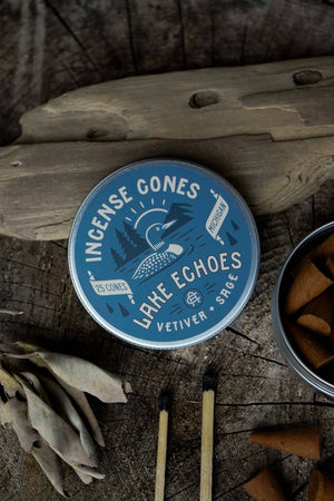 Ambush Candle Co. - Lake Echoes | Vetiver + Sage Incense - Bawston & Tucker - 
