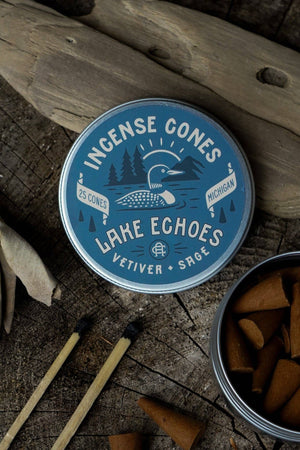 Ambush Candle Co. - Lake Echoes | Vetiver + Sage Incense - Bawston & Tucker - 