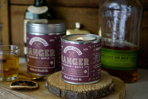 Ambush Candle Co. - Ranger | Bourbon + Maple 8oz Soy Candle - Bawston & Tucker - 