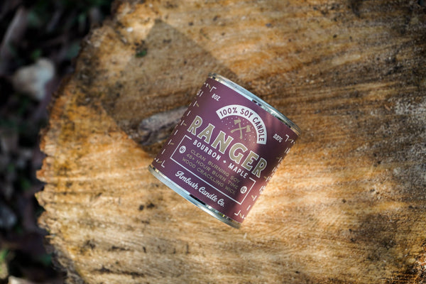 Ambush Candle Co. - Ranger | Bourbon + Maple 8oz Soy Candle - Bawston & Tucker - 