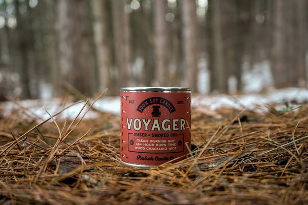 Ambush Candle Co. - Voyager | Amber + Smoked Oud 8oz Soy Candle - Bawston & Tucker - 