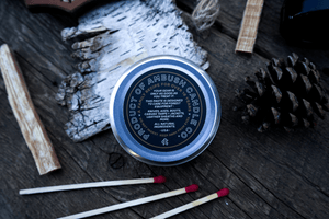 Ambush Candle Co. - Woodsman Wax | Leather & Gear - 2oz Protective Paste - Bawston & Tucker - 