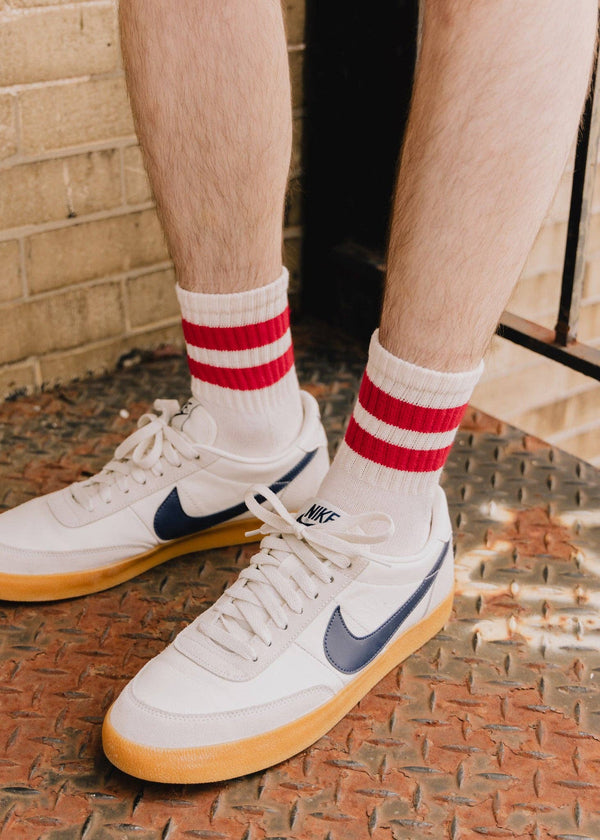 American Trench - The Mono Stripe Quarter Crew - Bawston & Tucker - 
