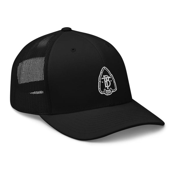 Arrowhead B&T Logo Trucker Cap Black - B&T Merch - Bawston & Tucker - 