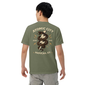 Atomic City garment - dyed heavyweight t-shirt - Bawston & Tucker - 