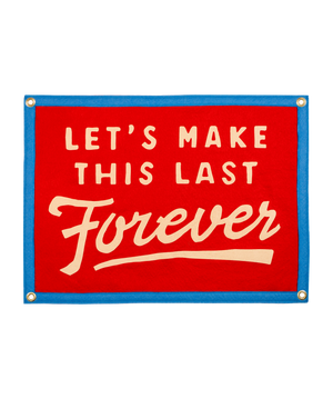 Oxford Pennant - Let's Make This Last Forever Camp Flag • blink-182 x Oxford Pennant