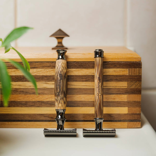 Bamboo Switch - Bamboo Stainless Steel Safety Razor - Bawston & Tucker - 