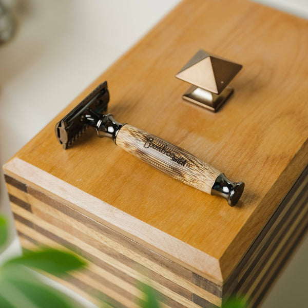 Bamboo Switch - Bamboo Stainless Steel Safety Razor - Bawston & Tucker - 