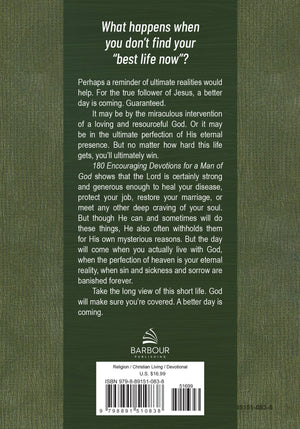 Barbour Publishing, Inc. - 180 Encouraging Devotions for a Man of God - Bawston & Tucker - 